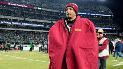 Jayden Daniels Has Brutal Reaction to Commanders Loss vs. Eagles in NFCCG