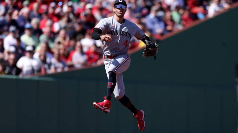 Carlos Correa makes a play