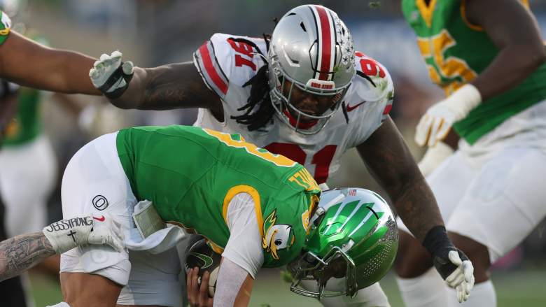 Ohio State defensive lineman and Green Bay Packers mock draft selection Tyleik Williams