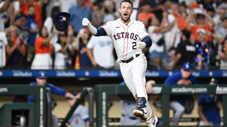 Alex Bregman celebrates