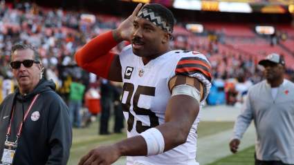 Myles Garrett Reveals 1-Word Stance on Joining Commanders in Trade