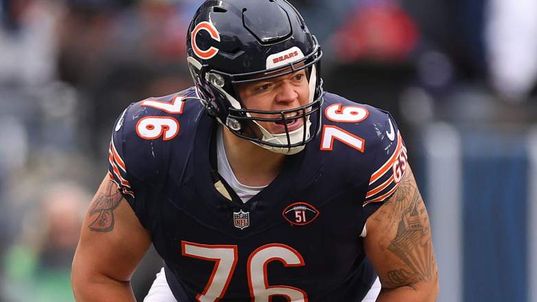Bears offensive lineman Teven Jenkins.