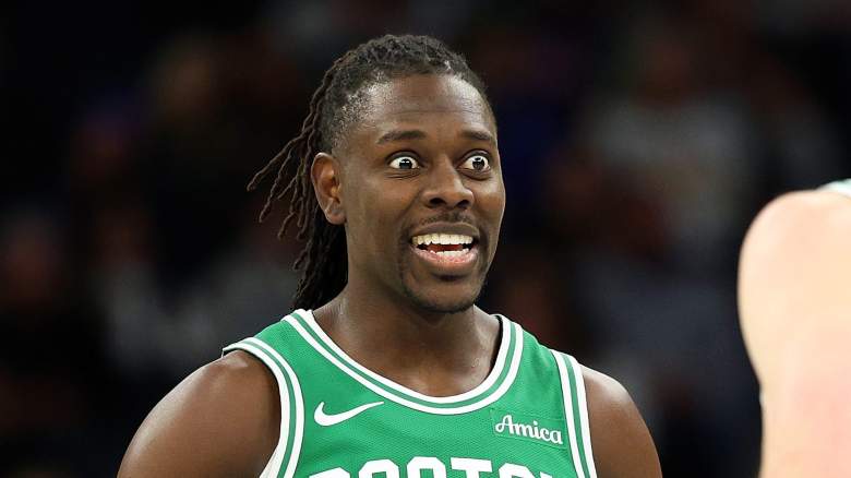 Celtics guard Jrue Holiday is dealing with a finger injury.