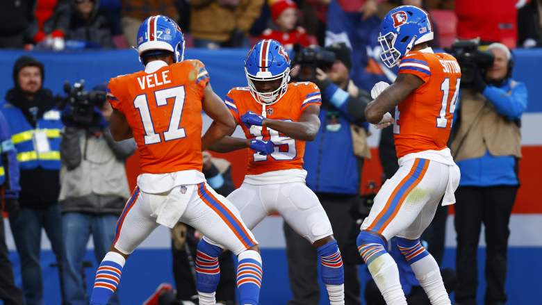 Devaughn Vele, Marvin Mims, Courtland Sutton, Denver Broncos