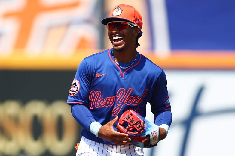 Francisco Lindor during spring training for the Mets