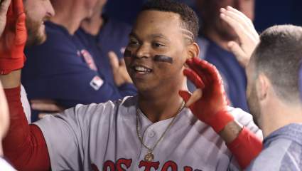 The Slump is Over! Red Sox Star Rafael Devers Reacts to His First Hit of the Season