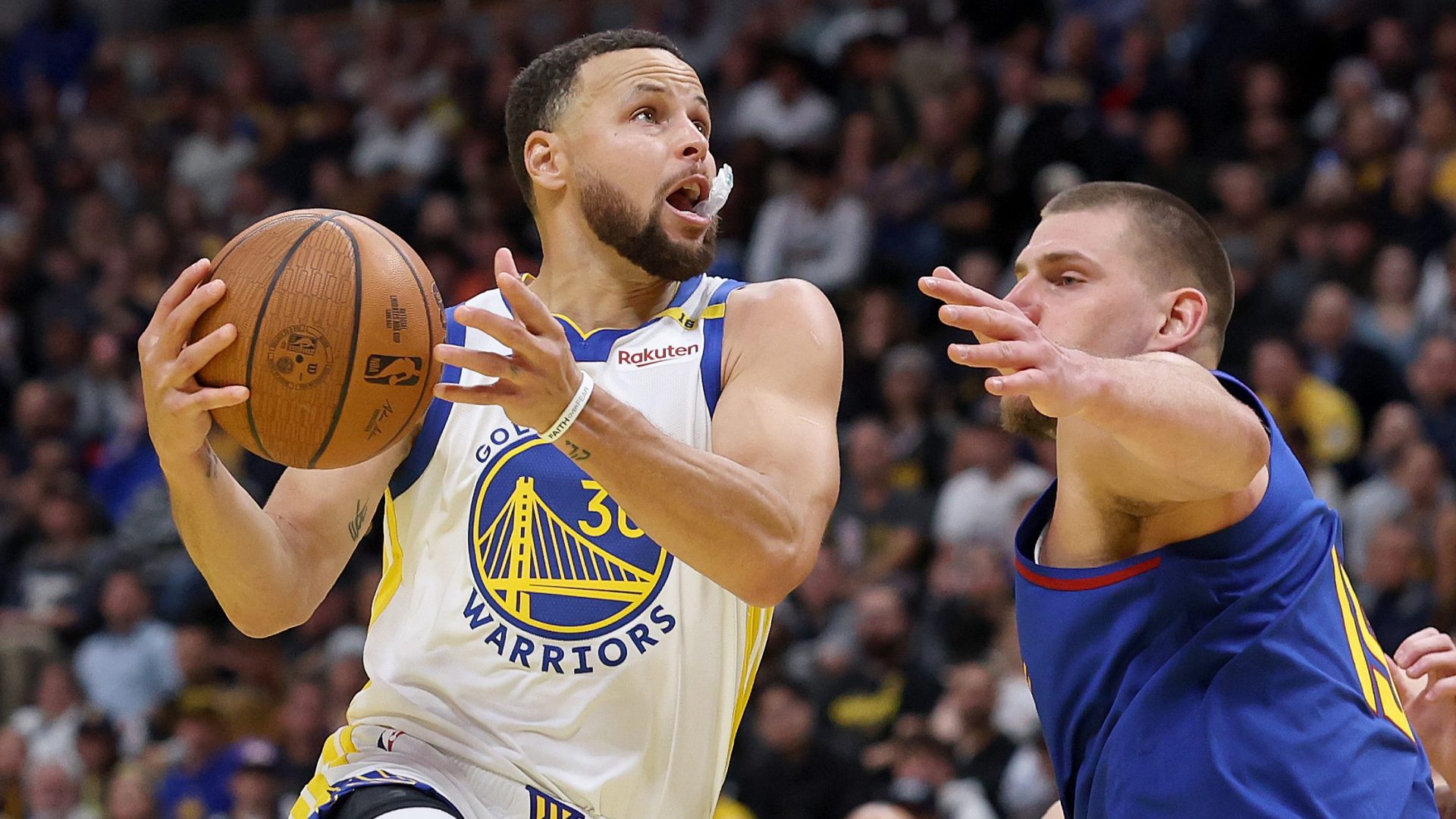 Steph Curry, Nikola Jokic, Warriors