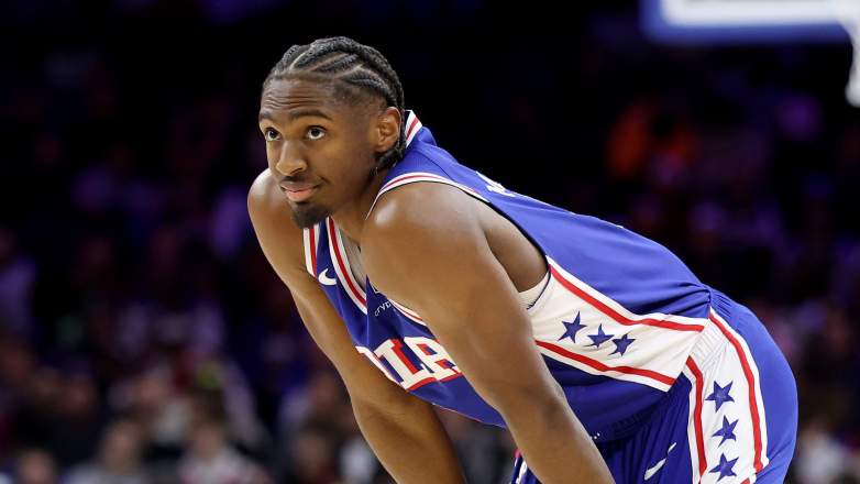 Sixers guard Tyrese Maxey