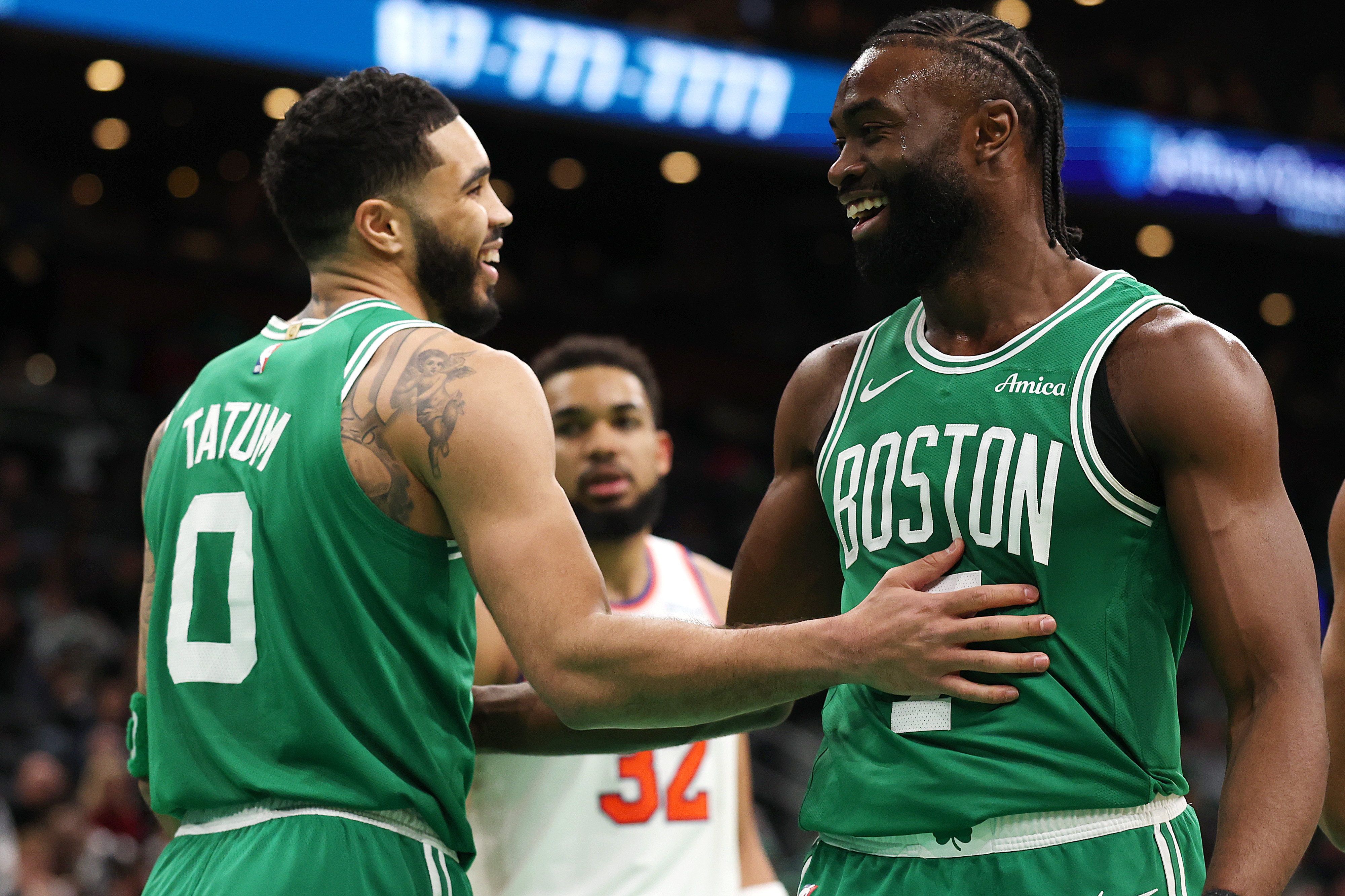 Jayson Tatum and Jaylen Brown