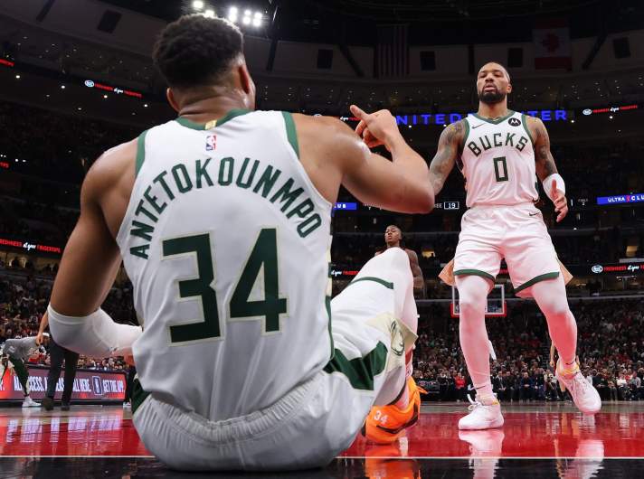 Damian Lillard, Giannis Antetokounmpo, Bucks