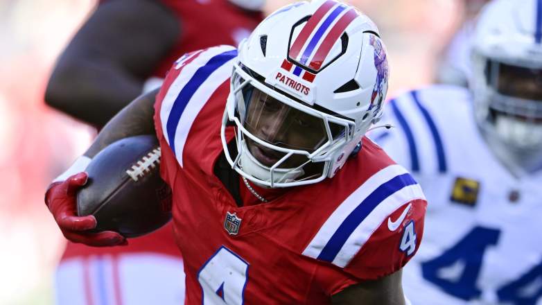 Patriots RB Antonio Gibson.