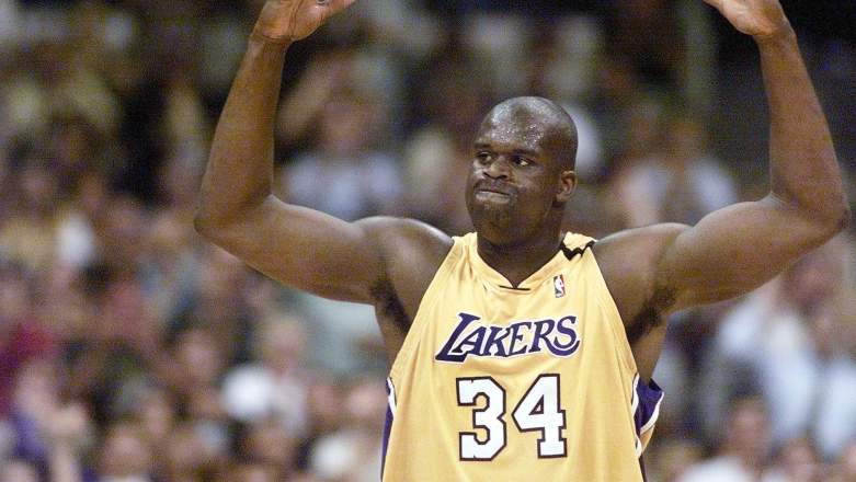 Shaquille O'Neal of the Los Angeles Lakers