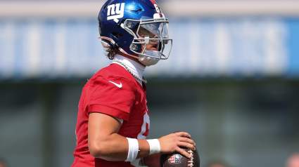 Giants’ Jaxson Dart Rallies at Camp After 2-Word Pep Talk From Russell Wilson