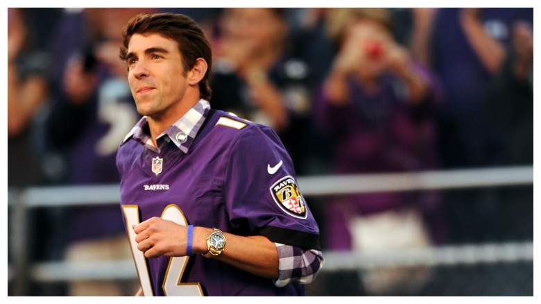 Michael Phelps received a call from the Baltimore Ravens to give swimming lessons.