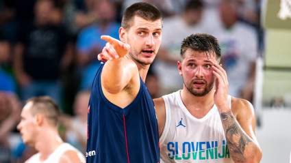 Luka Doncic & Nikola Jokic Stir Lakers Rumors With Interaction at Game