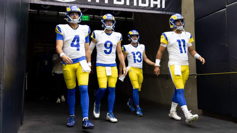 Dresser Winn, Matthew Stafford, Stetson Bennett IV, Jimmy Garoppolo, Los Angeles Rams