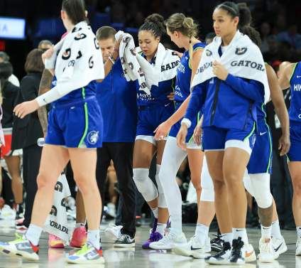 WNBA MVP Favorite Suffers Concerning Ankle Injury in Historic Rout