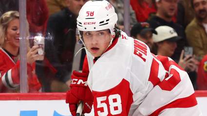 Red Wings Longshot Hits ‘Full-On Gas’ in Push for Top-Line Minutes