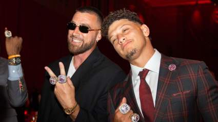 Chiefs’ Travis Kelce and Patrick Mahomes Have the Ultimate Bro Moment