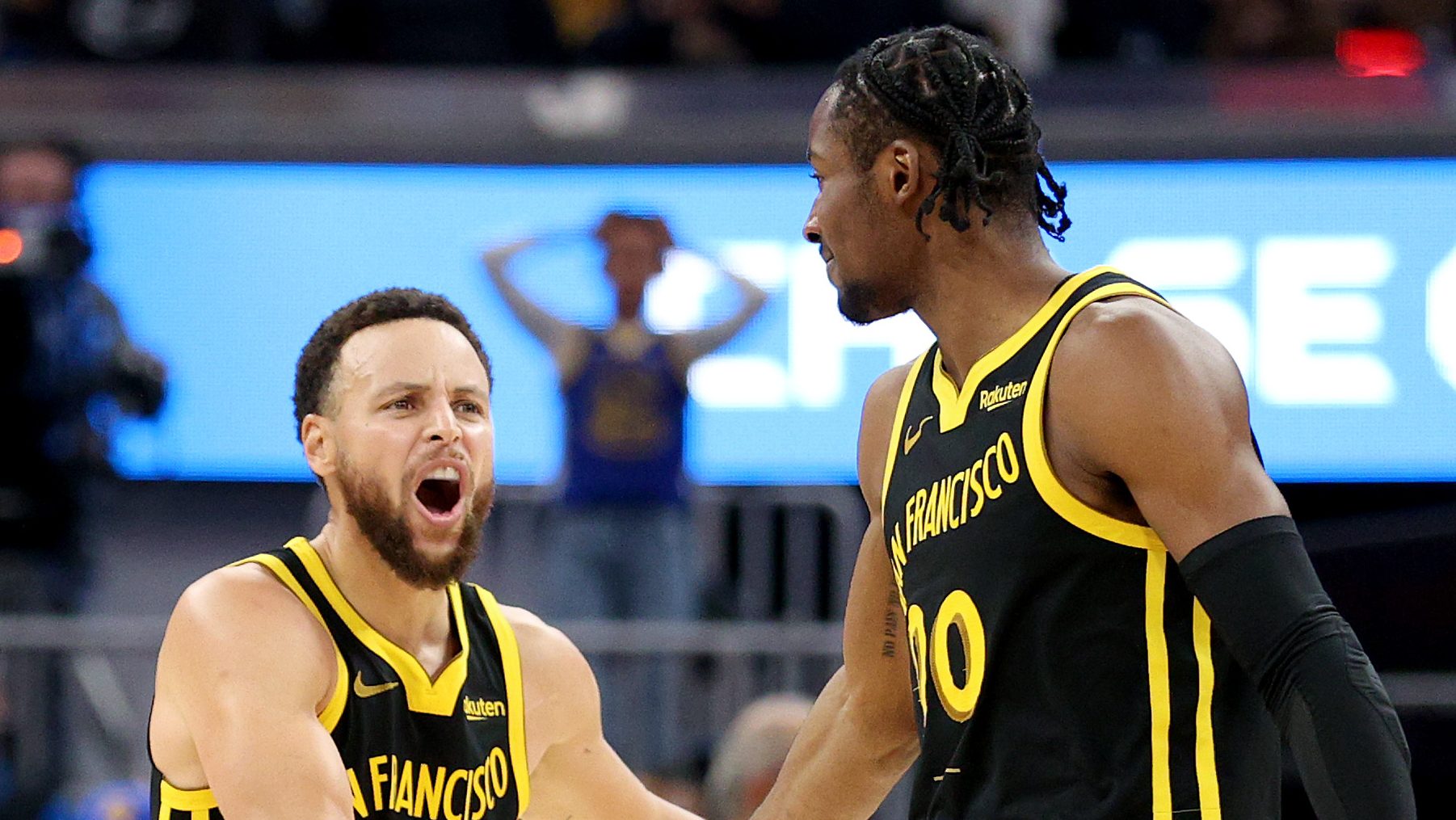 Stephen Curry Jonathan Kuminga Golden State Warriors