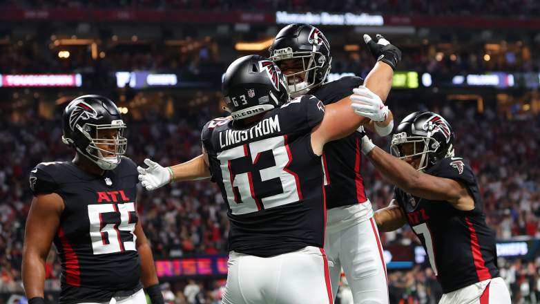 Chris Lindstrom, guard for the Atlanta Falcons.