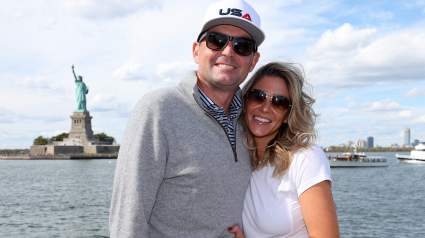 Keegan Bradley & Wife Jillian Bradley Share Personal Moment at Ryder Cup