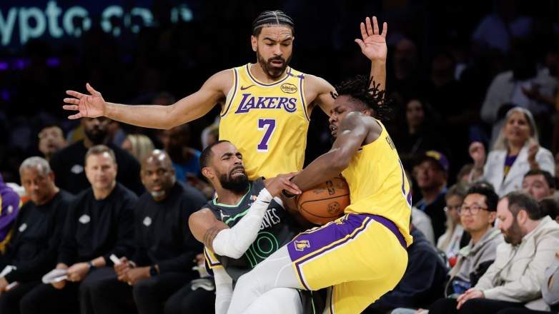 Dorian Finney-Smith, Gabe Vincent, Mike Conley, Lakers