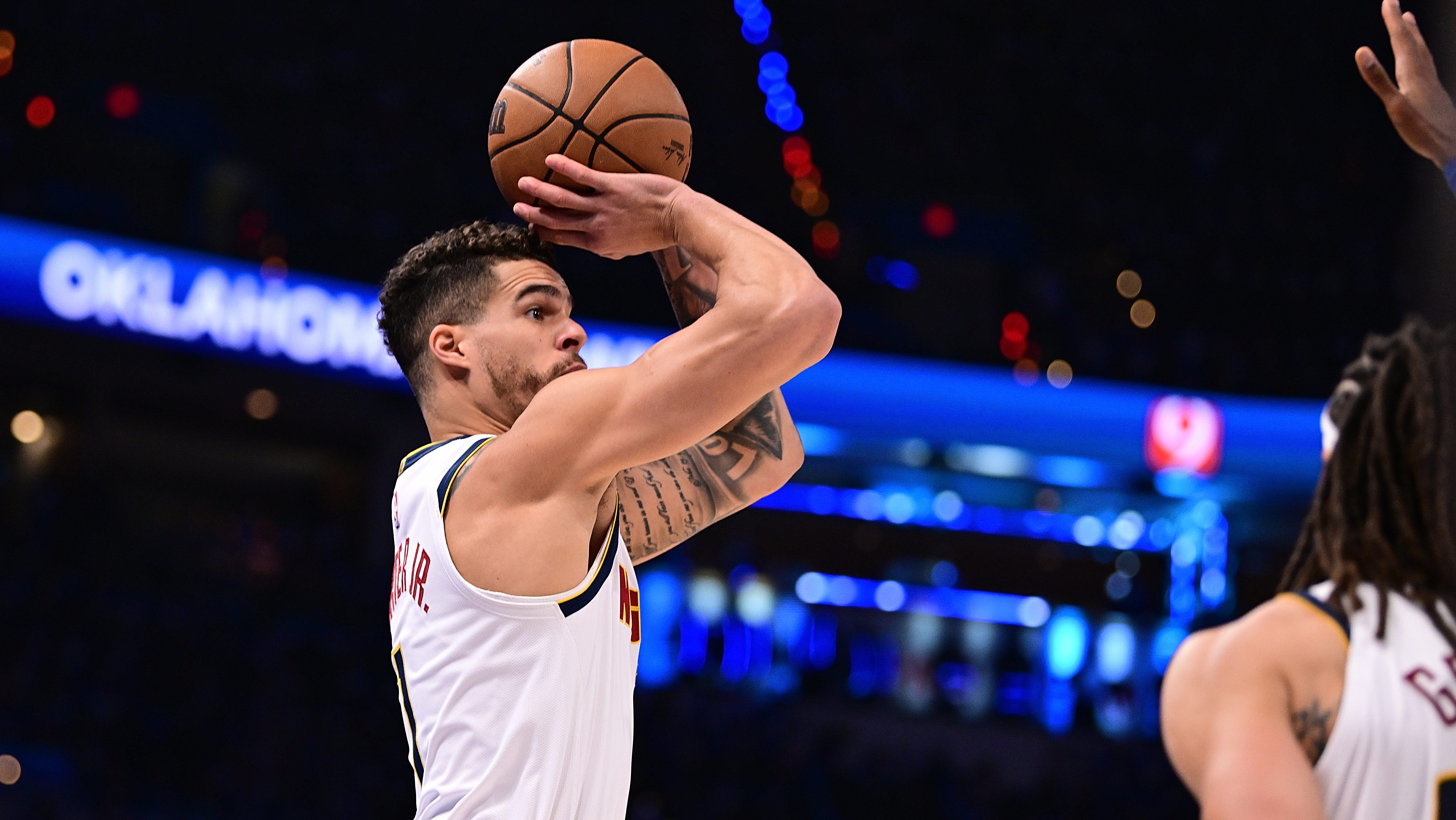 Michael Porter Jr, then of the Denver Nuggets, now of the Brooklyn Nets