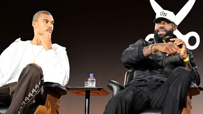 Victor Wembanyama and LeBron James take questions at Fanatics FanFest