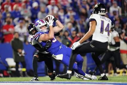 Bills Rookie TE Has 3-Word Response to Crucial Catch in Stunning Win