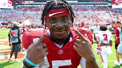 Alabama WR Explains Pious Celebration, ‘God Gets All The Glory’