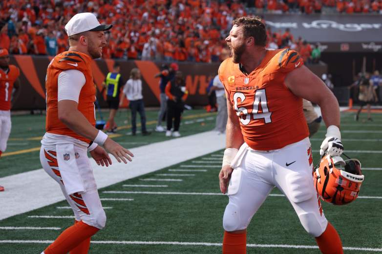Jake Browning and Ted Karras