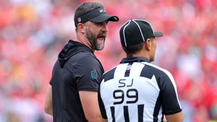 Big Dom Saves Eagles Head Coach in Tense Halftime Moment