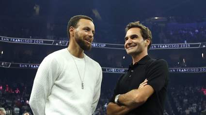 Fans React to Viral Moment Between Stephen Curry and Roger Federer
