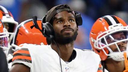 Browns QB Shedeur Sanders Caught Reacting to Dillon Gabriel Replacing Flacco