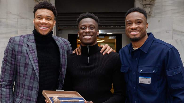 Giannis Antetokounmpo, Alex Antetokounmpo, Thanasis Antetokounmpo, Bucks