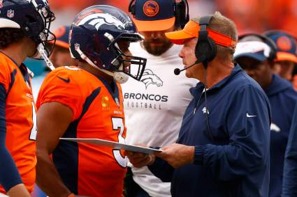 Broncos HC Sean Payton Has Words for Giants QB Russell Wilson After Outburst