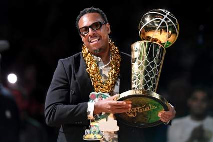 Celtics Legend Paul Pierce Called Out for Viral Knicks Jersey Stomp