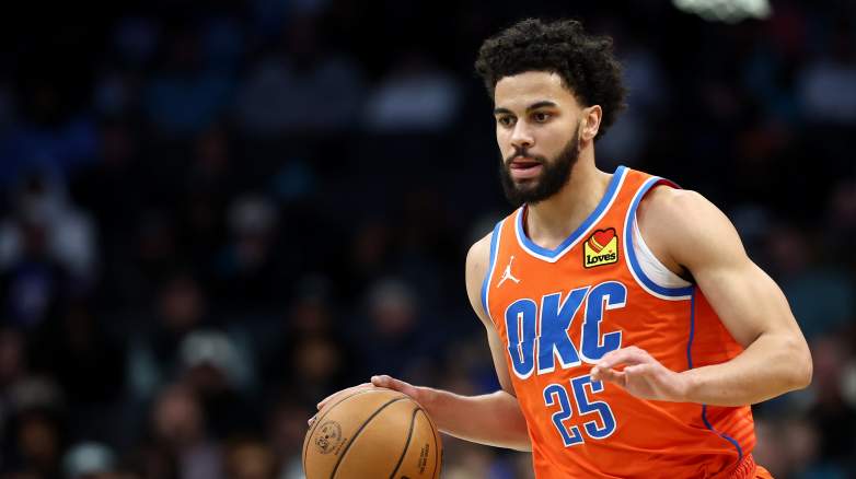 Ajay Mitchell of the Oklahoma City Thunder