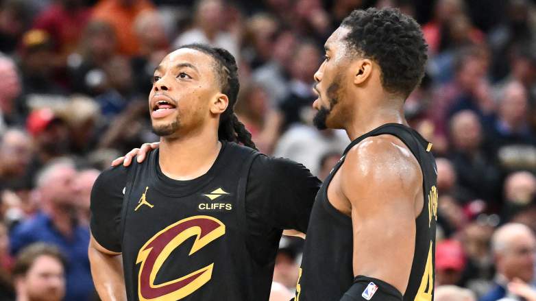 Cleveland Cavaliers guards Darius Garland and Donovan Mitchell