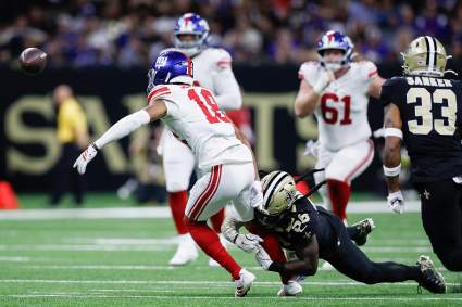 Giants Receiver Has Brutal Day in Mistake-Filled Loss to Saints