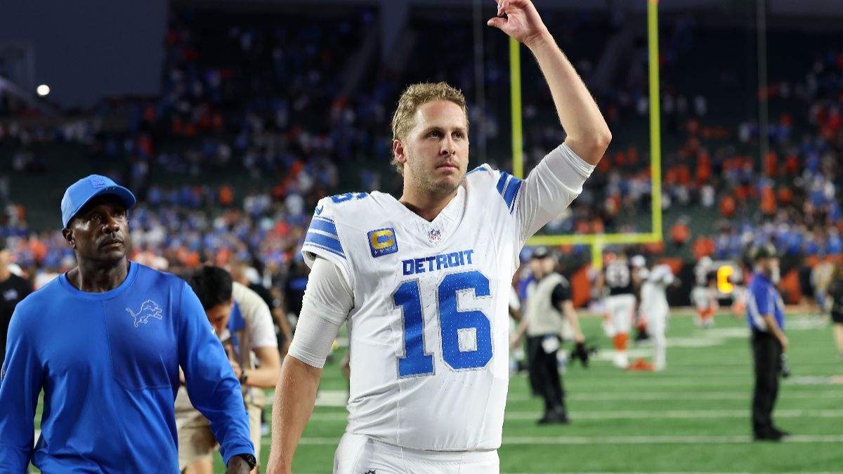 Detroit Lion quarterback Jared Goff.