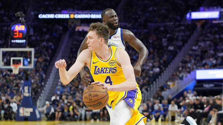 Los Angeles Lakers Dalton Knecht trade final roster cut, Lakers Knecht preseason game vs Warriors