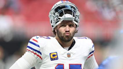 Josh Allen’s Behavior in Locker Room After Loss to Falcons Revealed