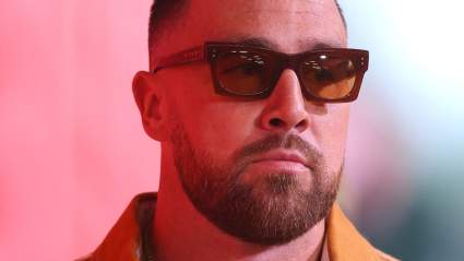 Travis Kelce Makes a Statement With Taylor Swift Look at Chiefs Game