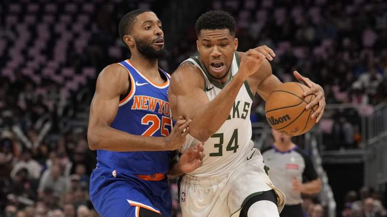 Mikal Bridges, Giannis Antetokounmpo, Knicks