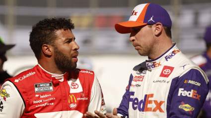 Bubba Wallace and Denny Hamlin Finally Talk after Kansas