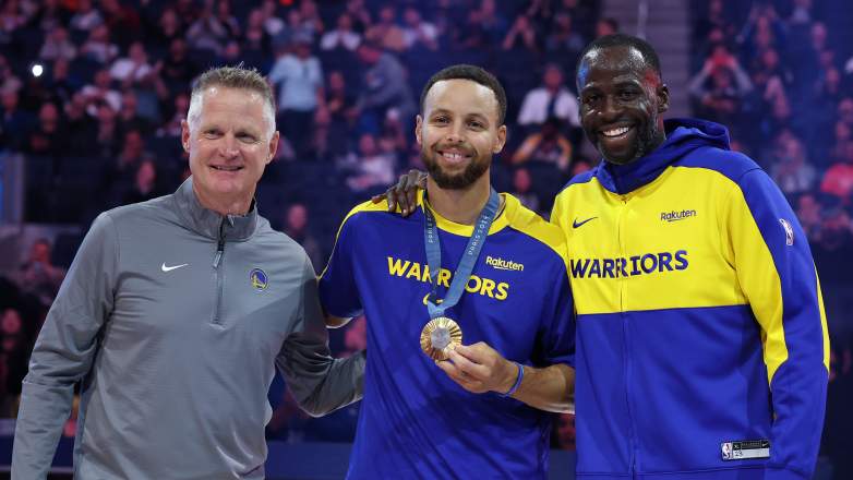 Draymond Green, Stephen Curry, Steve Kerr