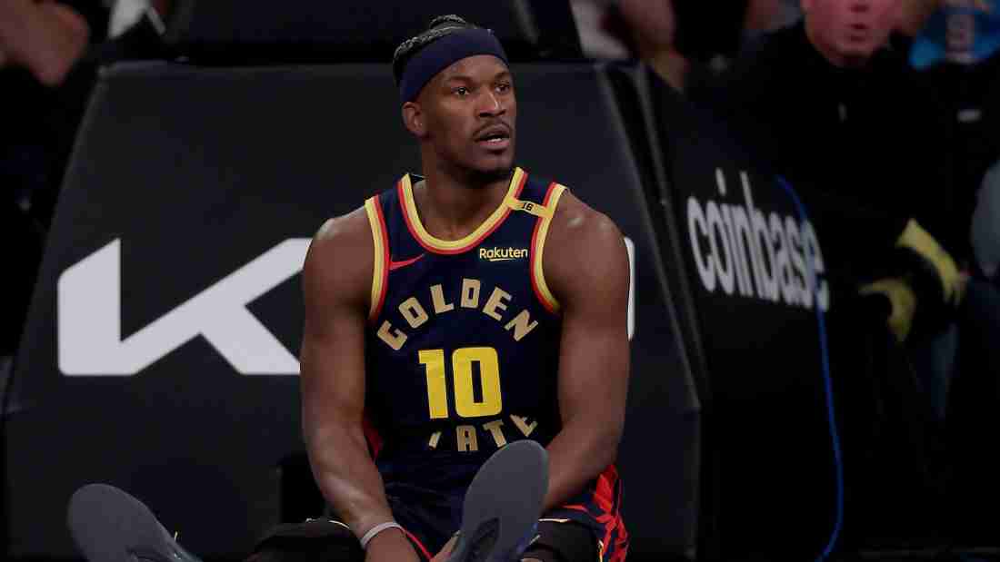 Jimmy Butler Falling After Scary Fall, Butler Reveals His Status With Curry Still Out - HEAVY