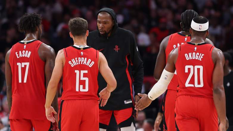 Kevin Durant, Reed Sheppard, Tari Eason, Cohetes
